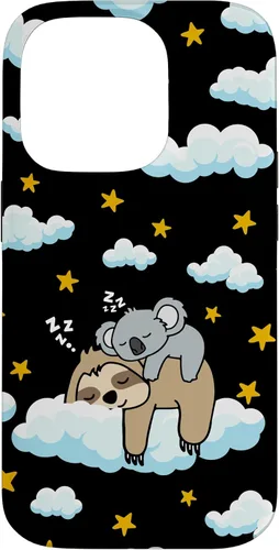 Vista 17 de Funny Sleeping Sloth with Baby Koala Mama Bear Napping Gift Case for iPhone 17