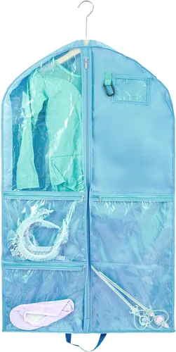 Vista 13 de Bolsa de ropa para disfraces de baile, bolsas de ropa de 40 pulgadas para bailarines para colgar ropa y almacenamiento de viajes, bolsas de recital