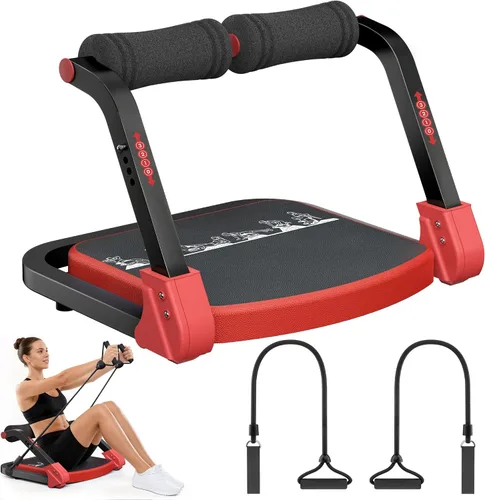 Vista 14 de Abdominal Trainers - Adjustable Ab Trainer Machine, Foldable Abdominal Workout Equipment with Knee Protection - Home Gym Core Strength Trainer for