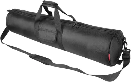 Vista 10 de HEMMOTOP Funda para trípode, 31.5 x 7 pulgadas, bolsa de trípode resistente con correa para el hombro y asa, funda de transporte acolchada gruesa