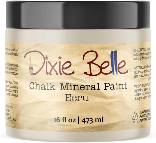Vista 360 de Pintura para muebles con acabado de tiza Dixie Belle Paint Company - Amatista (4oz) - Pintura mineral de tiza chic púrpura profundo mate