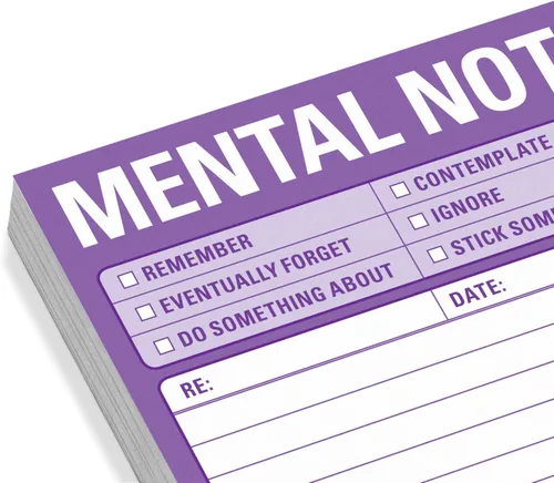 Vista 2 de 1 unidad de notas adhesivas Knock Knock para notas mentales, libretas de lista de tareas, cada una de 7,62 x 7,62 cm