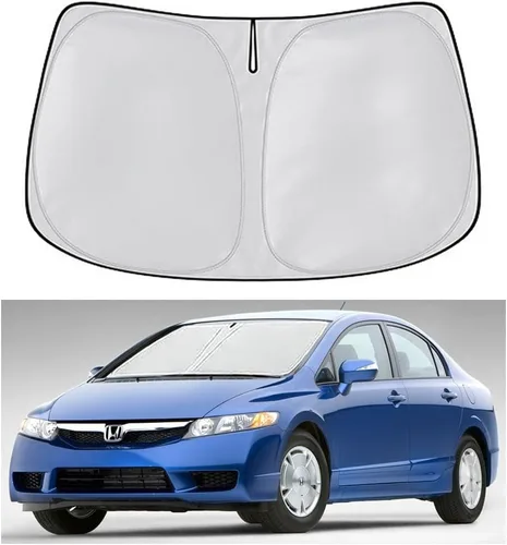 Vista 19 de Parasol para parabrisas BMW Serie 3 2006-2011 Accesorios Plegable Parasol para ventana delantera BMW Serie 3 Accesorios Parasol 240T Poliéster