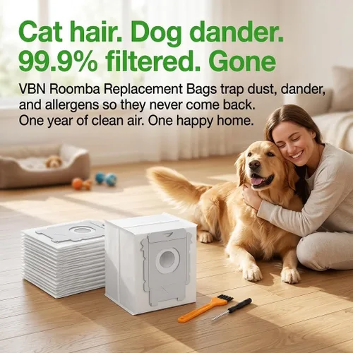 Vista 7 de VBN Paquete de 12 bolsas de vacío para Roomba i/j/s y 100-700 bolsas