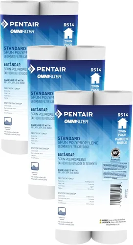 Vista 10 de Pentair OMNIFilter RS14 Filtro de agua para sedimentos, 10 pulgadas, cartucho de filtro de repuesto de sedimentos de polipropileno hilado