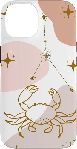 Vista 4 de Cancer Celestial Zodiac Sign Constellation Pastel Aesthetic Case for iPhone 17