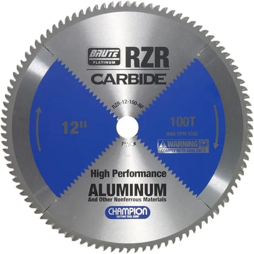 Vista 3 de Champion Cutting Tool Corp - Hoja de sierra circular de 5-3/8 pulgadas, 50T (RZR-538-50-ST), acero inoxidable