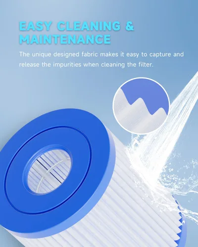 Vista 8 de AQUALTRA Filtro de piscina compatible con 29007E tipo H, cartucho de repuesto para bomba de filtro de 330 GPH, filtros de piscina sobre el suelo, 4