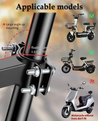 Vista 6 de Child Seat for Electric Scooter with seat, Kid Seat Suitable for Electric Bicycle/Hybrid Cruiser Bicycles and City Bicycles, Suitable for Children