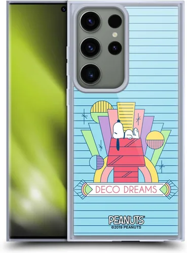 Vista 99 de Head Case Designs Snoopy Deco Dreams - Funda de gel con licencia oficial de Peanuts Blue Pattern [protección de grado militar] compatible con Google