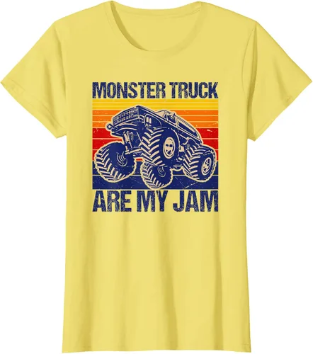 Vista 37 de Monster Truck Are My Jam For Monster Truck Lovers - Camiseta para hombres y niños, Blanco
