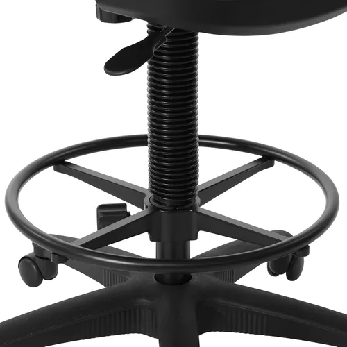 Vista 9 de Silla con respaldo de malla de lujo con pie ajustable, Metal, Multicolor