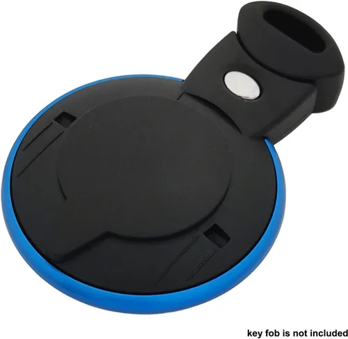 Vista 3 de Anillo protector para llave inteligente de aluminio compatible con BMW Mini Cooper R55 R56 R57 R58 R59 R60 (Azul)