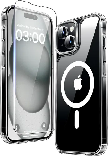 Vista 136 de TAURI Funda para iPhone 17, antiamarilleamiento con protector de pantalla, protección de grado militar, a prueba de golpes, delgada para iPhone 17