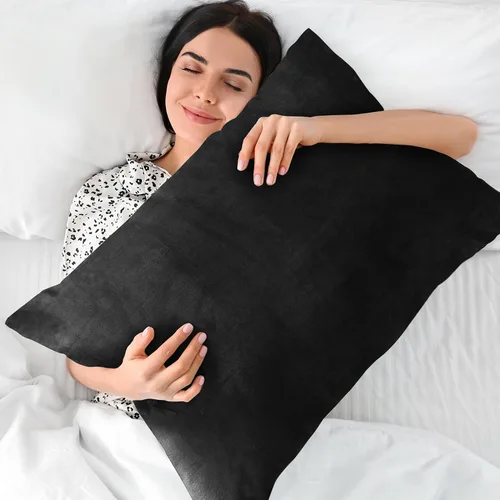 Vista 5 de BEDELITE - Juego de 2 fundas de almohada de vellón y franela estándar, supersuaves, con cierre, acogedoras, de terciopelo mullido, para todas
