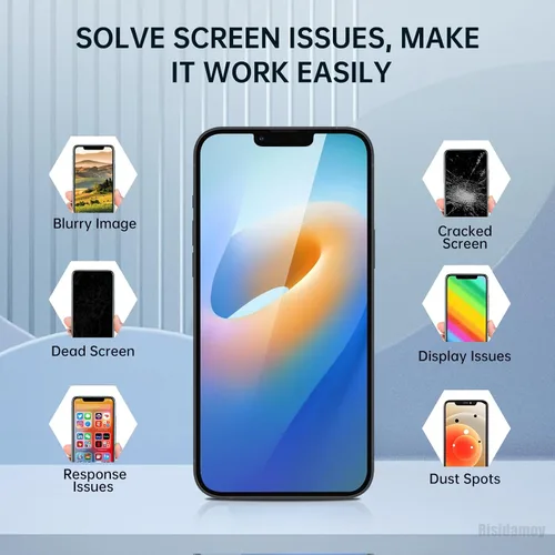Vista 4 de Para iPhone 13 Reemplazo de pantalla 6.1 '' con auricular Sensor de proximidad LCD táctil Pantalla Full HD digitalizador Marco Asamblea Sensor