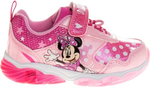 Vista 3 de Disney Zapatos innie Mouse para niñas - Tenis sin cordones con luces de Minnie Mouse bebéniño pequeño