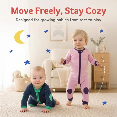 Vista 2 de baby deedee Sleepsie Velour - Cotton Long Sleeves Pajama Atrapa sueños