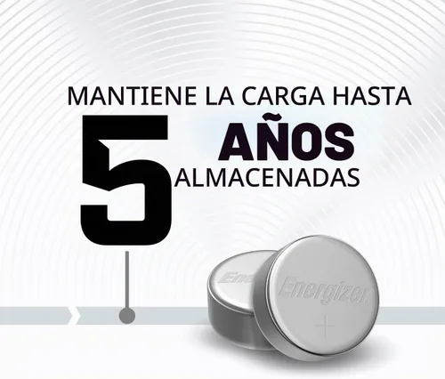 Vista 4 de Energizer 379 pila de botón óxido de plata Sr521sw. Batería para reloj (1 Paquete de 5 pilas)