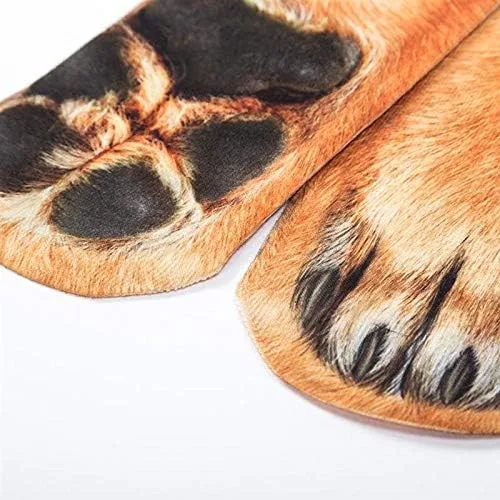 Vista 2 de Divertidos calcetines de patas de animal para intercambio de regalos.