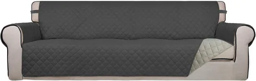 Vista 167 de PureFit - Funda de sofá acolchada reversible, protector de muebles impermeable, funda de sofá lavable con espuma antideslizante y correas elásticas
