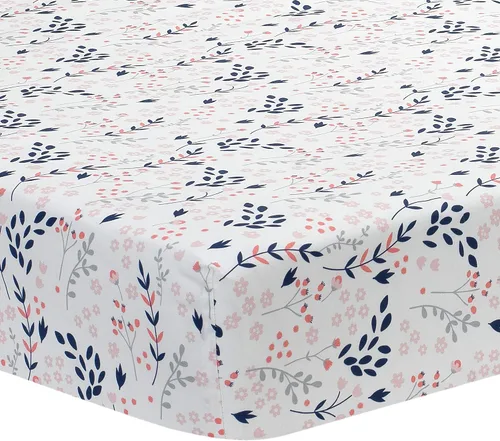 Vista 6 de Lambs & Ivy Forever Friends - Juego de ropa de cama de 4 piezas, color azul, rosa