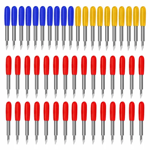 Vista 7 de 30 cuchillas de corte estándar de 45 grados, cuchillas de repuesto compatibles con Explore 4/3/Air 2/Air/Air One/Maker