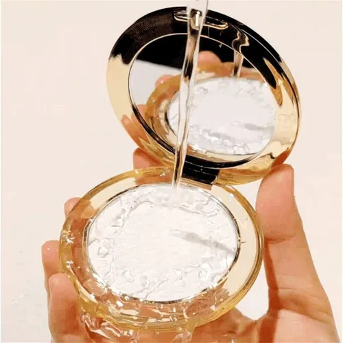 Vista 6 de Polvo facial Gold Diamond, para corrector e ilumina todo el día, de larga duración y control de aceite, cosméticos faciales ligeros