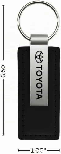 Vista 5 de Au-TOMOTIVE GOLD Llavero de cuero rectangular para Toyota