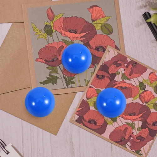 Vista 9 de Cabilock 50 bolas de bingo de plástico: bolas de rifa de 1.2 in, bolas de juego huecas, bolas de bingo perdidas, reemplazos ideales para fiestas Azul