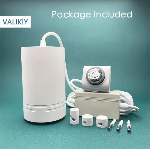 Vista 6 de Lámpara de Crecimiento Colgante 40W Grande, Lámpara para Plantas de Espectro Completo en Color Blanco Cálido, Enchufe de 120V con Temporizador