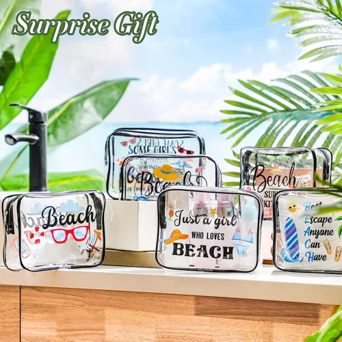 Vista 7 de Bolsas de maquillaje, regalos para mujeres, profesores, playa, crucero, natación, enfermera, baile, feliz graduación, kit de supervivencia, bolsas