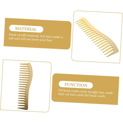 Vista 4 de NOLITOY Peines para hombres Peine para el cabello con cepillo de dientes anchos para el cuidado diario
