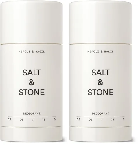 Vista 18 de Salt & Stone Aluminum-Free Deodorant, Women & Men Bergamot & Hinoki 2.6 oz Protección extra fuerte de 48 horas, aroma neutro de género, fabricado