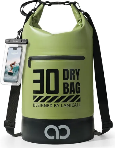 Vista 15 de Lamicall Bolso Seco Pequeño, Bolso Impermeable - [Duradero y Flotante] Bolso a Prueba de Agua de 1.32/2.64/5.28/7.92/10.56 galones con Funda