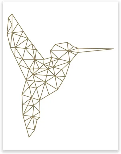 Vista 14 de Andaz Press Colección de arte geométrico para pared de origami, impresión minimalista en blanco y negro, oso, 8.5 x 11 pulgadas, paquete de 1