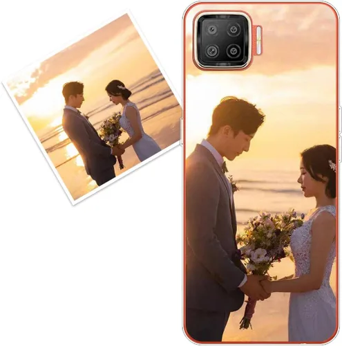 Vista 83 de Funda personalizada compatible con Oppo A1 Pro, fundas de teléfono personalizadas con imagen de foto, imagen de texto, cubierta transparente