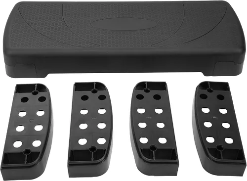 Vista 6 de BalanceFrom Aerobic Step Platform Trainer with Adjustable 3-Level Risers, 400 Pound Weight Capacity – Non-Slip Exercise Stepper for Cardio