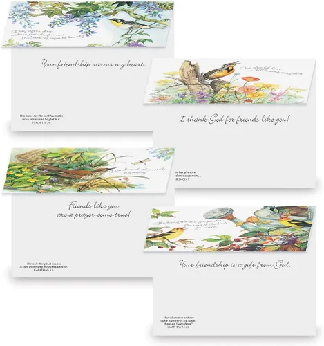 Vista 7 de Current Nature's Serenade Religious Thinking of You - Juego de tarjetas de felicitación de amistad, paquete económico de 20 tarjetas con sobres