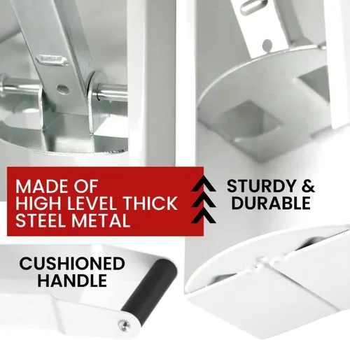 Vista 5 de Trituradoras de latas blancas para reciclaje – Trituradora de latas de pared resistente de aluminio para reciclaje compactador de botellas