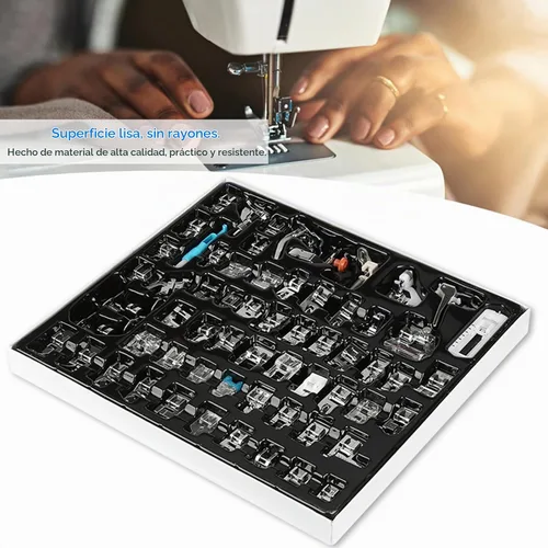 Vista 6 de Juego de 62 piezas para máquina de coser, kit de accesorios para máquina de coser Babylock, Elna, máquinas de coser