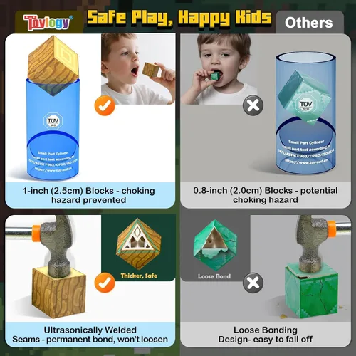 Vista 2 de Bloques Magnéticos - Construye Mi Mundo Magnético, Juguetes Magnéticos Artesanales para Niños y Niñas de 3-4, 4-5, 6-8 Años, Juguetes Sensoriales