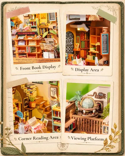 Vista 7 de Rolife Kit de librería en miniatura para adultos (nivel maestro)