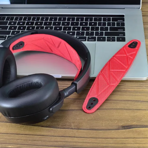 Vista 6 de Arctis Nova Pro - Diadema de repuesto flexible para la cabeza, de tela cómoda, compatible con SteelSeries Arctis Nova Pro / 7P /7X auriculares Rojo