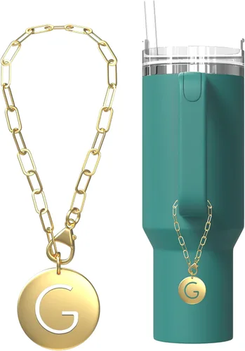 Vista 31 de Stanley Accessories - Dijes dorados de Stanley de 40 onzas con letras A-Z para vaso Stanley, accesorios compatibles con Yeti y Hydro Flask, Pequeño