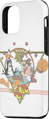 Vista 2 de Funda para iPhone 14 space jam Daffy Duck & Taz Retro Stars Basketball Team