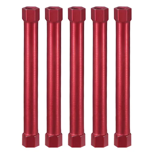 Vista 11 de uxcell Columna espaciadora de separación de aluminio hexagonal M3x55mm, para avión RC, FPV Quadcopter, CNC, negro, 5pcs