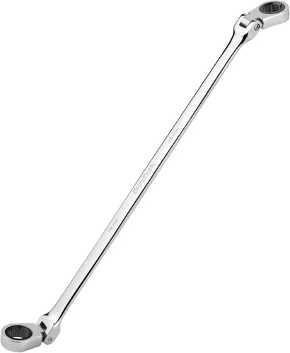 Vista 9 de DURATECH Llave de trinquete extralarga de cabeza flexible 8 * 9 mm, métrica, acero CR-V