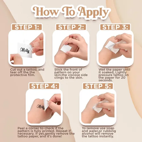 Vista 5 de Tatuaje temporal personalizado para adultos con nombre de texto personalizado, adhesivo de tatuaje falso para mujeres y hombres, tatuaje con nombre