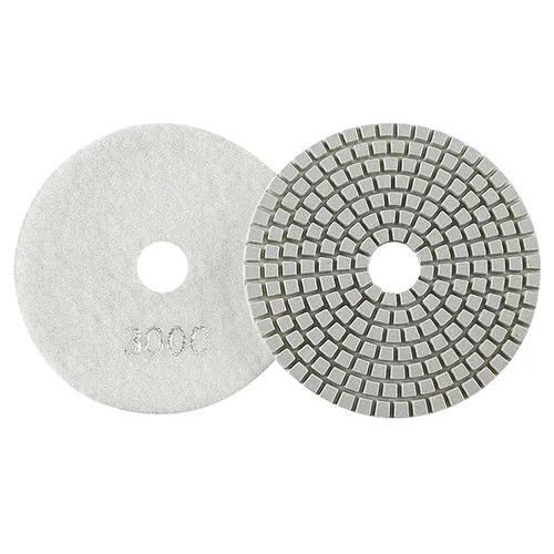 Vista 8 de Car Buffer Polisher, 5 Pcs 4-inch Stone Polishing Discs for Marble, Granite, and Quartz Renovation Angle Grinders,for Waxing(50#)